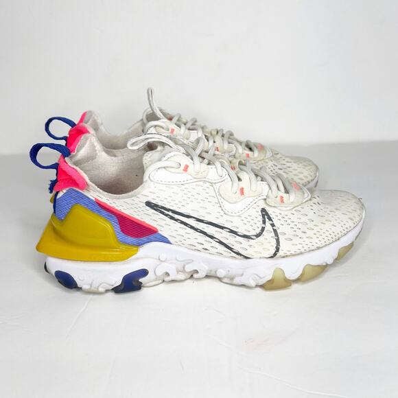 NIKE NSW React Vision Running Shoes White Astronomy Blue Womens Size US 7 UK 4.5 - Picture 5 of 11